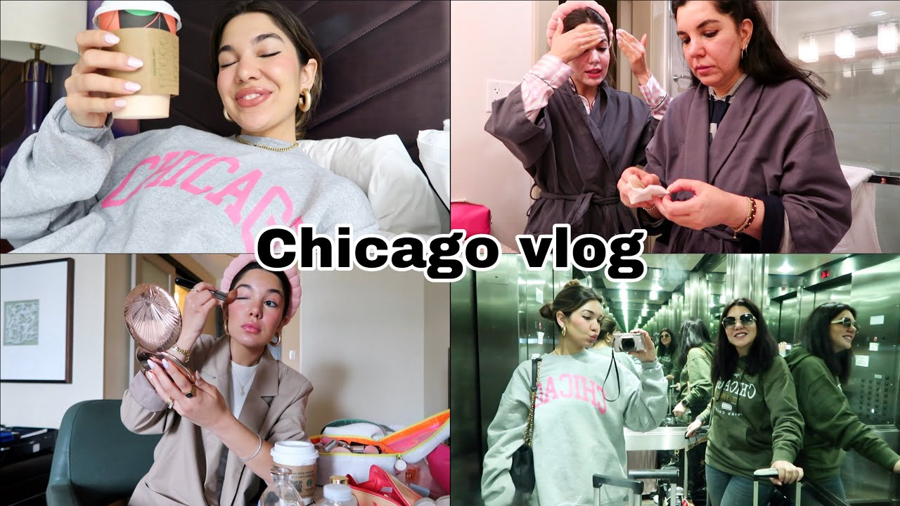 Chicago Vlog | فلوق سفرتنا إلى شيكاغو| حفلة كتب كتاب عراقية و باكستانيه