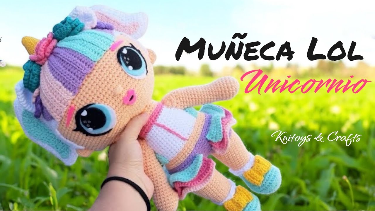 MUÑECA LOL UNICORNIO AMIGURUMI A CROCHET - CÓMO TEJER PIERNAS Y ZAPATOS