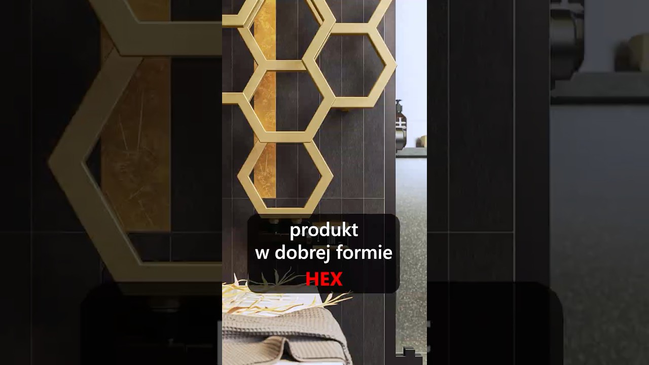 Grzejnik dekoracyjny HEX &ndash; geometria w roli gł&oacute;wnej