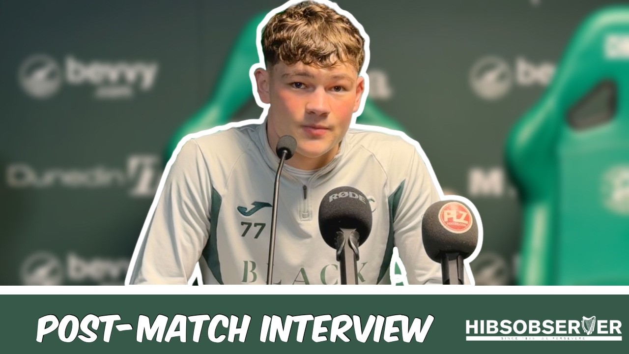 'I got told I was STARTING two hours before' – Owen Elding after first Hibs goal