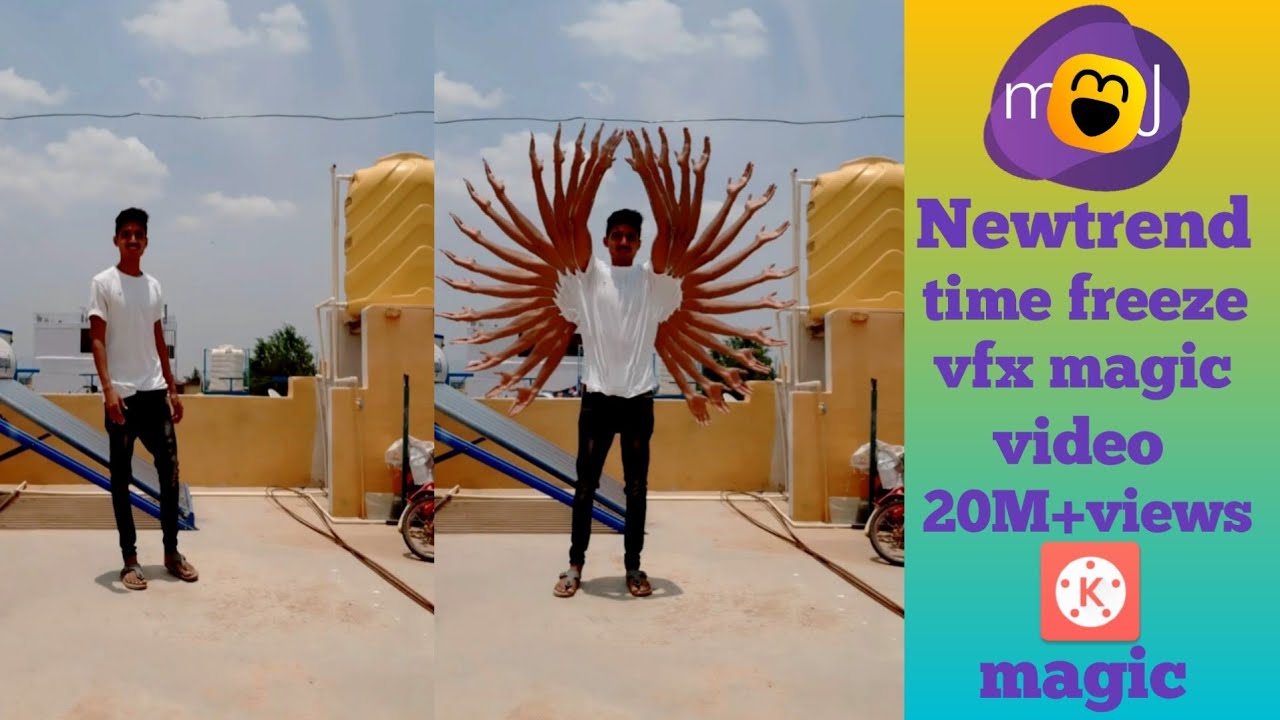 2 January 2021 Moj newtrend! time freeze vfx magic video! kinemaster editing video! kinemaster magic
