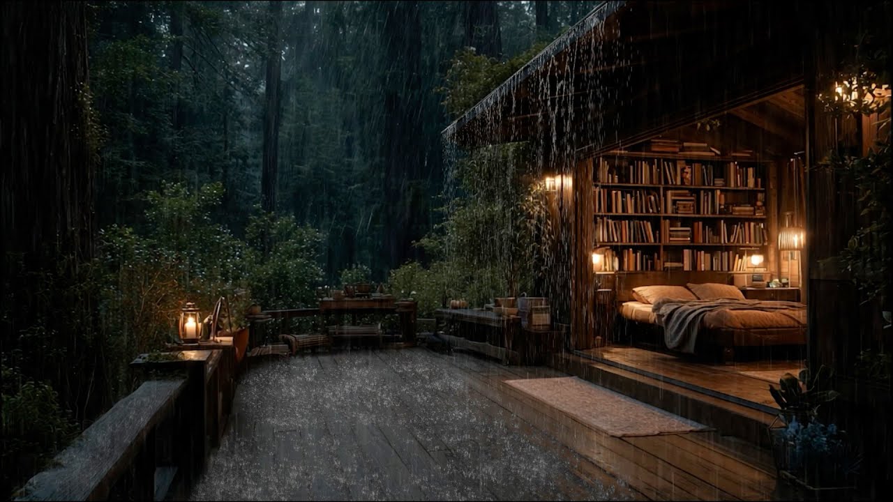 Tranquil Rainfall & Soft Piano for Inner Peace | Forest Rain Sounds for Deep Relaxation & Sleep