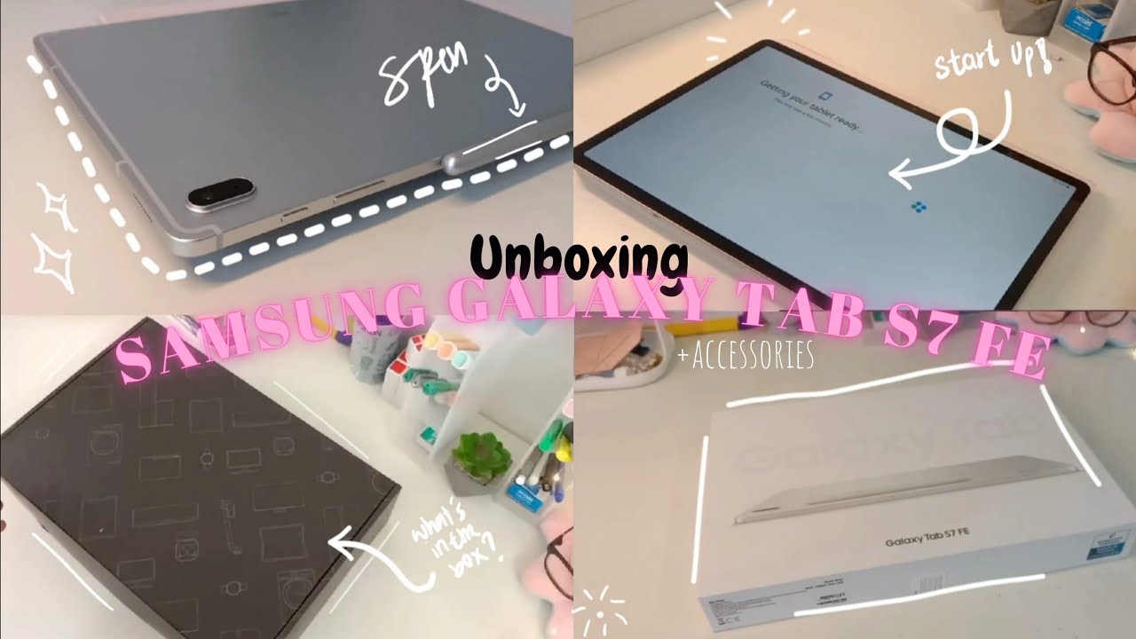 🌸 Unboxing Samsung Galaxy Tab S7 FE 🌸 | 128GB | 🔥Mystic silver🔥