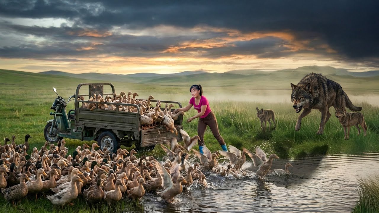 Cosechando Cientos de Patos en la Pradera y Huyendo de una Manada de Lobos 🐺