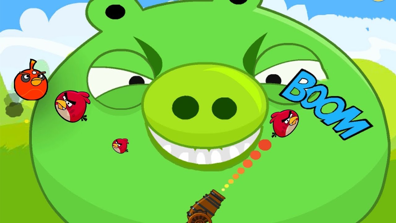 SHARING ANGRY BIRDS EXPERIENCES WITH THE PIGS THROUGH DIFFICULT TIMES - Angry Birds Cannon !