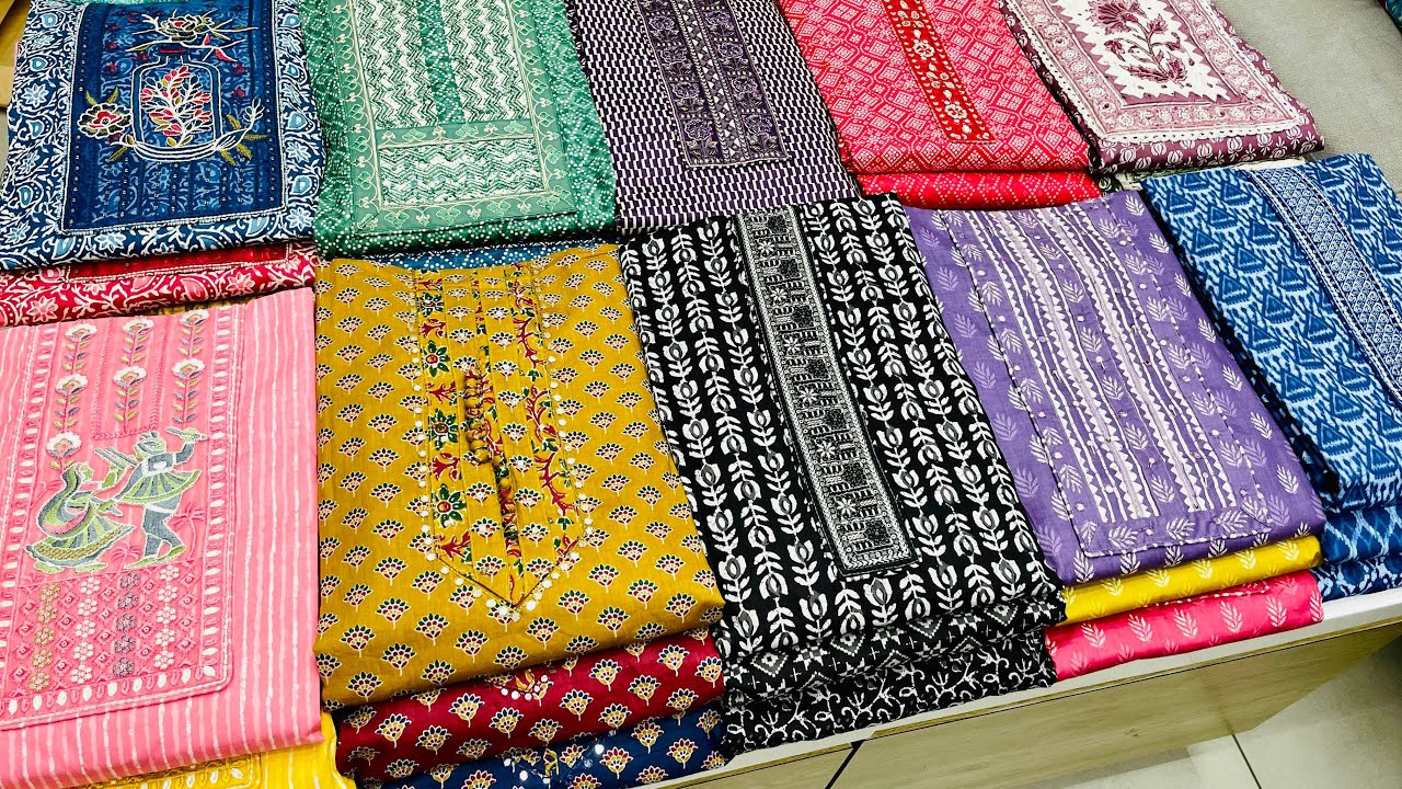 THE BEST COTTON SUITS, 49 LENGTH 🔥 AHMEDABAD COTTON SUIT WHOLESALE MARKET | COTTON DRESS MATERIAL