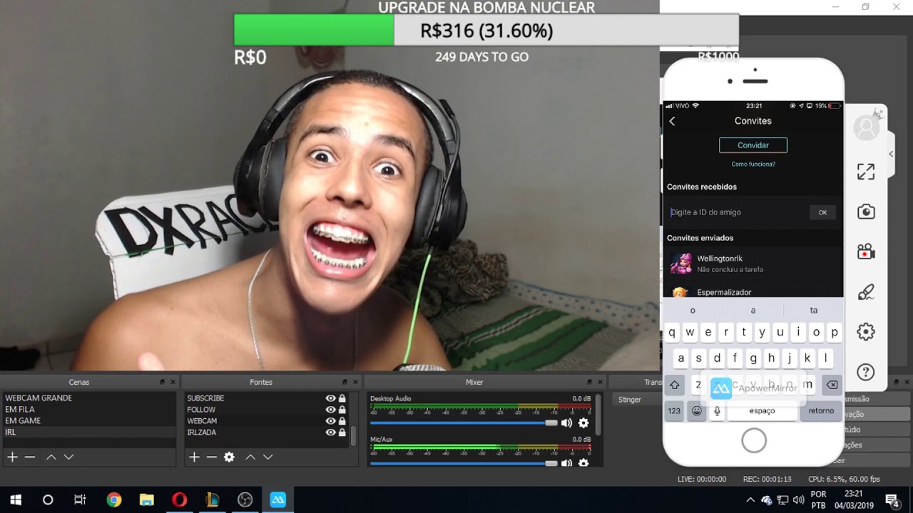 TUTORIAL DE COMO ME AJUDAR NO STREAMCRAFT!!! C&Oacute;DIGO: MI50271