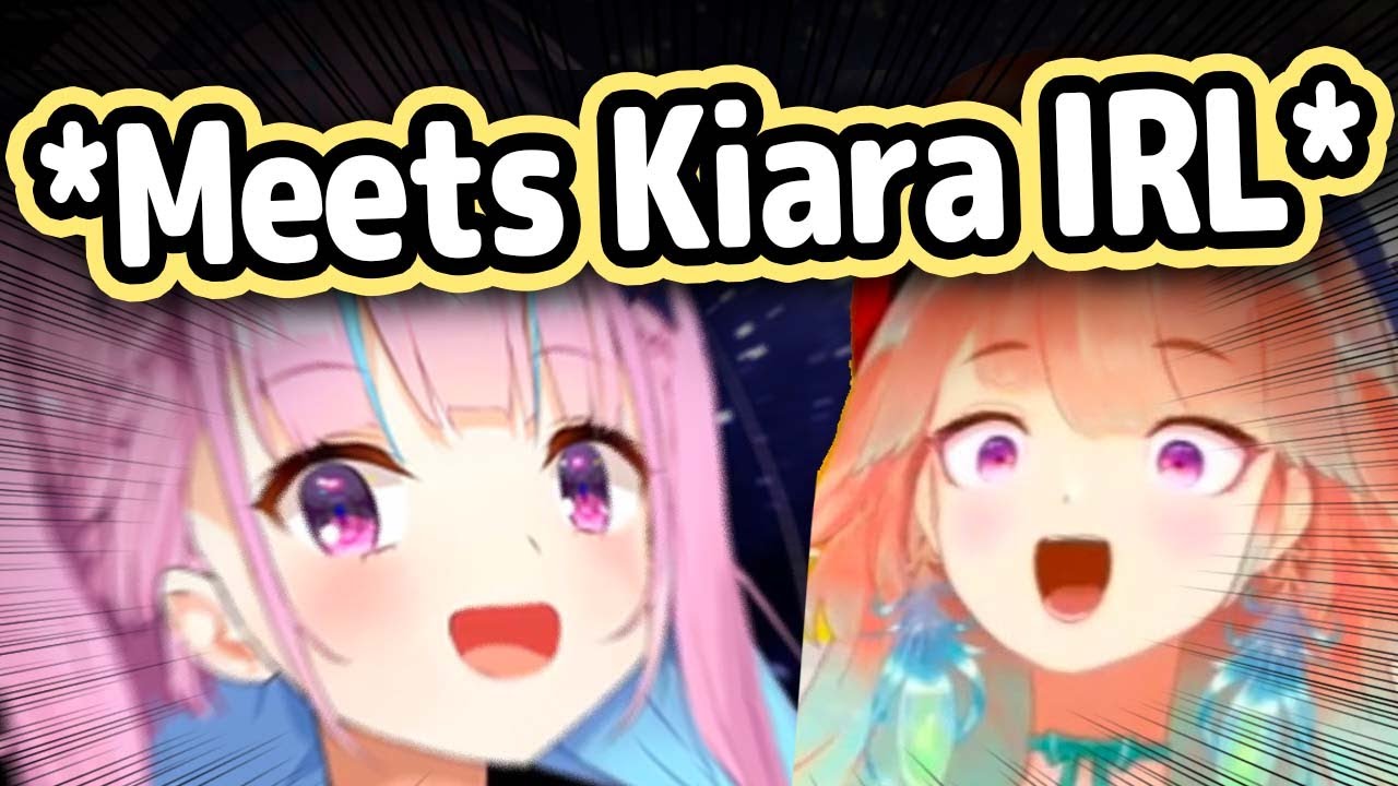 Aqua Met Kiara IRL But Couldn't Communicate...【Hololive】