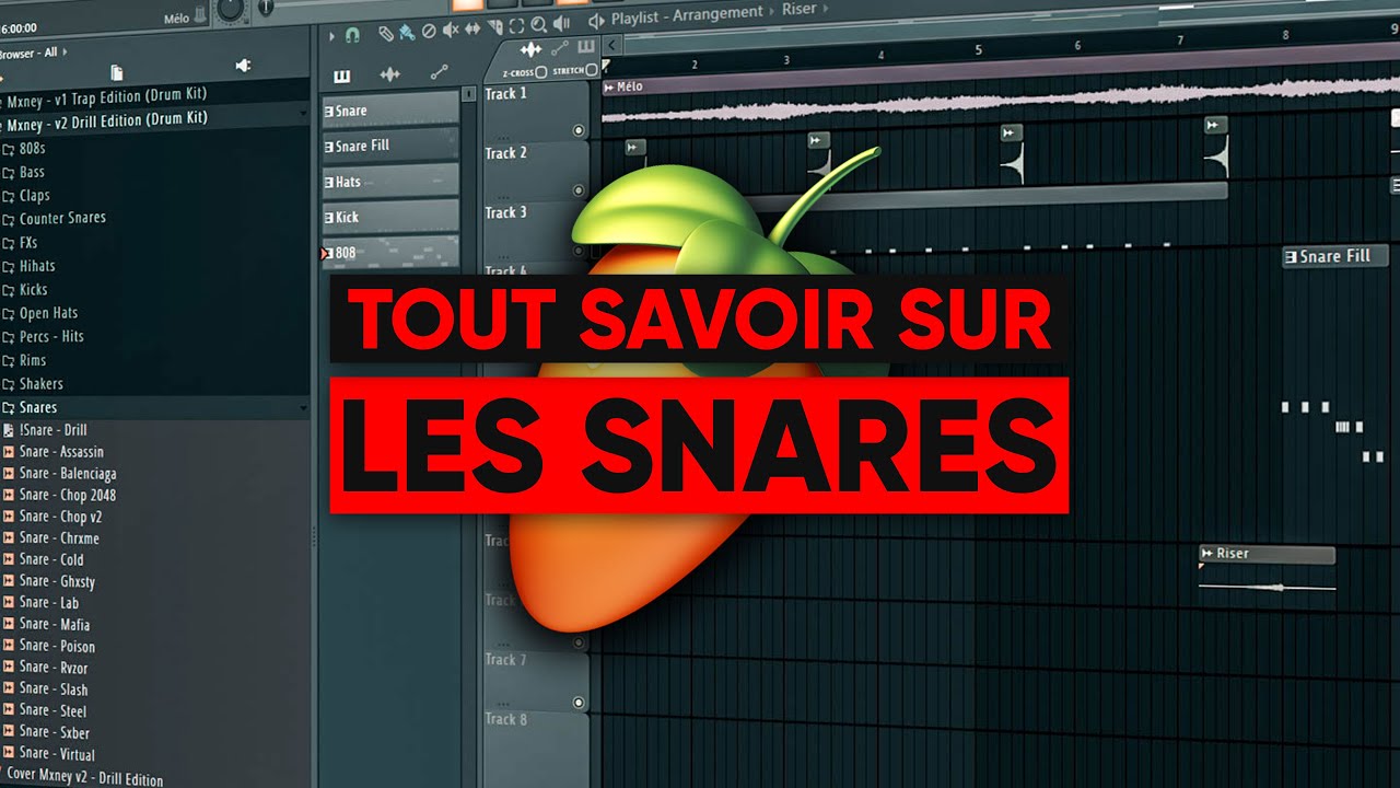 LES SNARES SUR FL STUDIO (Tutoriel Débutant)