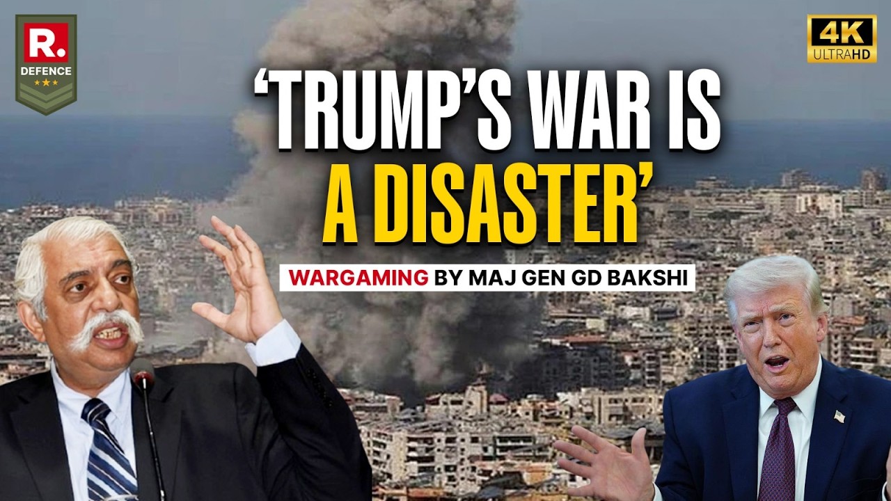 Maj Gen GD Bakshi Slams Trump For Desperately Seeking Offramp After Humiliating Failure In Iran