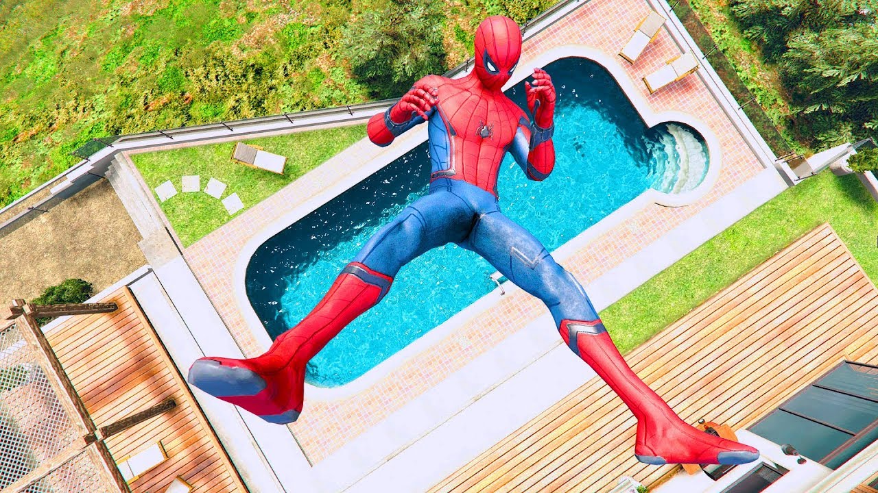 GTA 5 SPIDERMAN/Ragdolls Falls compilation #8 (GTA 5 Fails Funny Moments/Ragdolls)