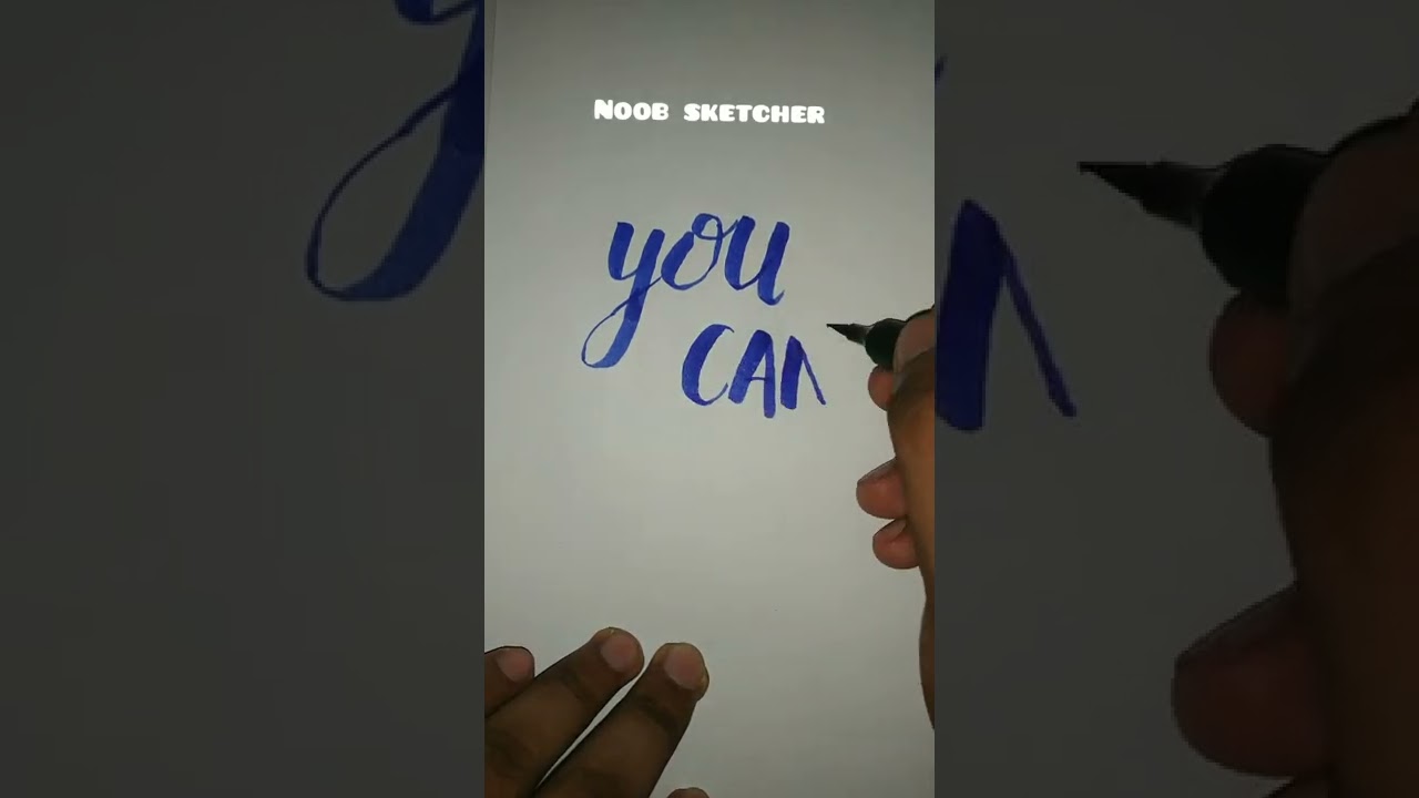calligraphy quotes with brush pen💝 💝💝💝#shorts #tiktok #artist #new #drawing #calligraphy #quotes