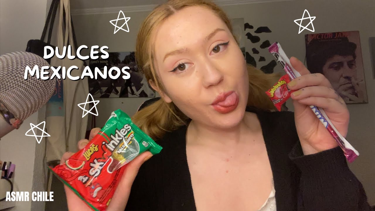 probando dulces mexicanos en asmr