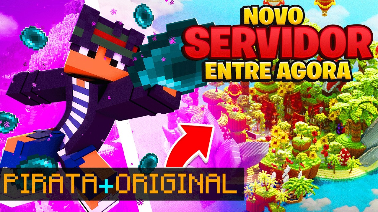 MELHOR SERVIDOR de SURVIVAL ONLINE DO BRASIL para MINECRAFT JAVA e BEDROCK