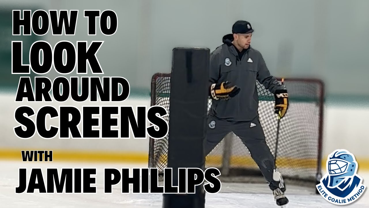 How to Look Around Screens -Ice Hockey Goalies -  [Jamie Phillips Coaching Clips]