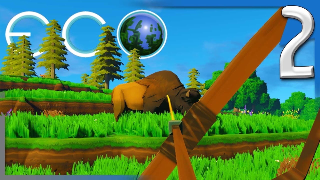 ECO: HUNTING, COOKING, & FINDING PLANT FIBER! | Eco Early Access Gameplay E2