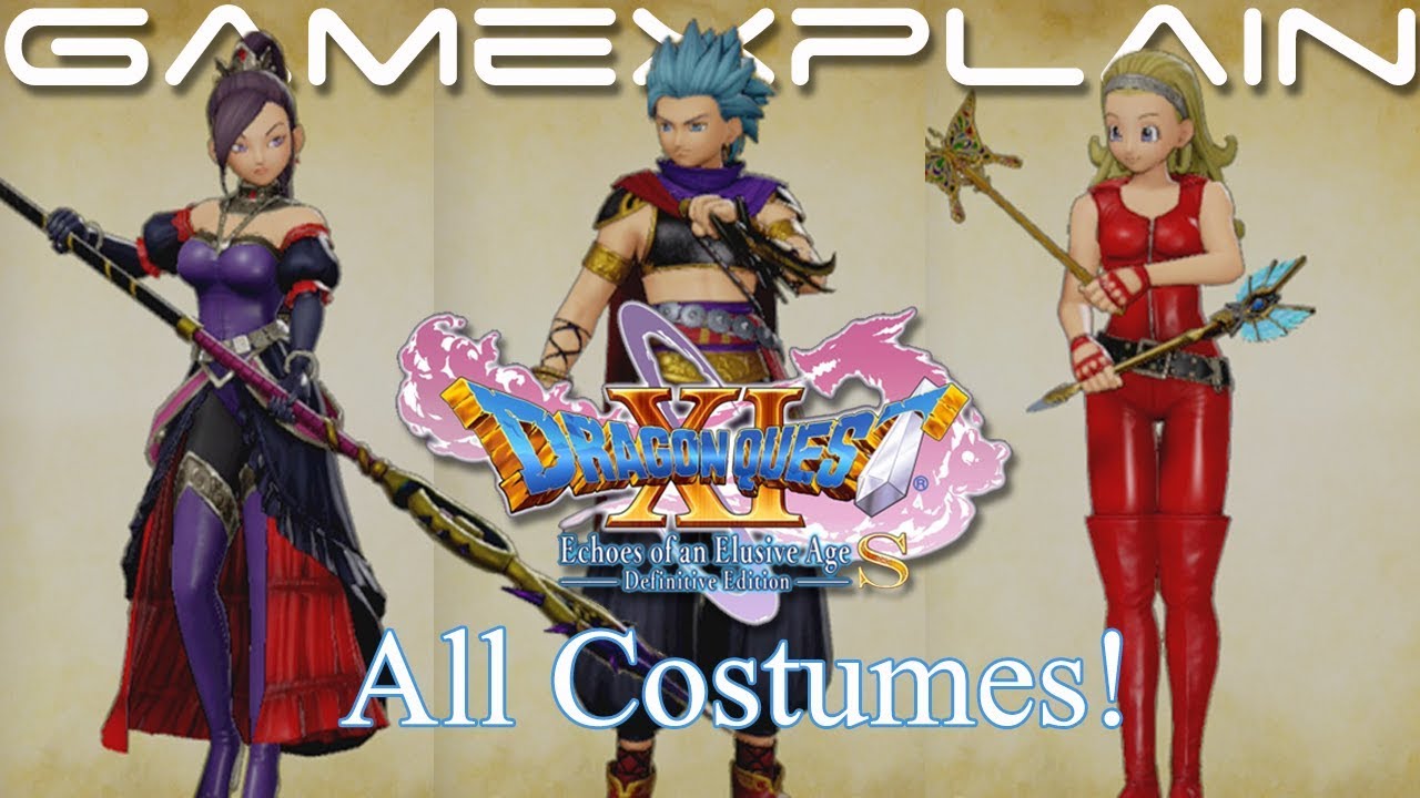 All Costumes in Dragon Quest XI S! (SPOILERS)