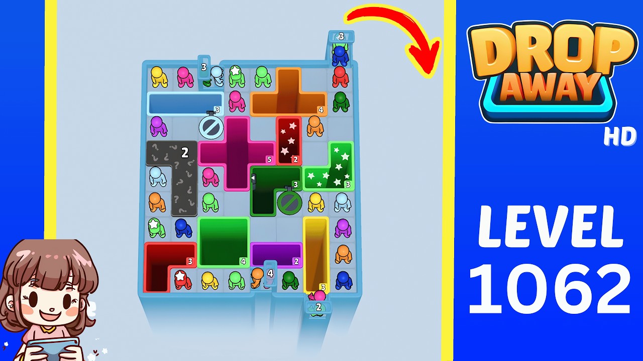 Drop Away Level 1062 Solution Walkthrough