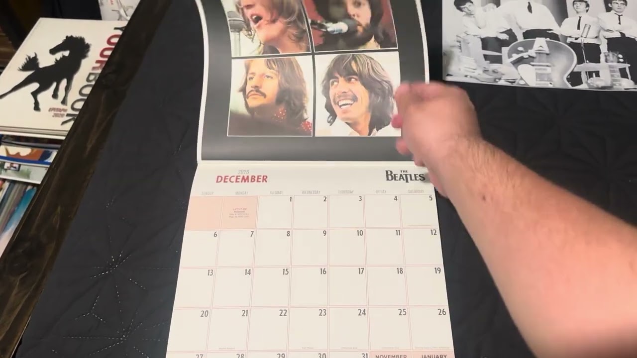 Reviewing of my The Beatles 2026 Calendars