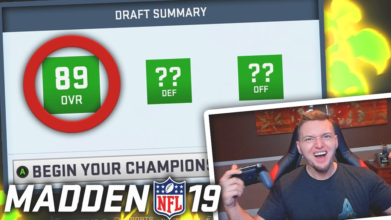 *FIRST EVER* 89 RATED MUT DRAFT! Madden 19
