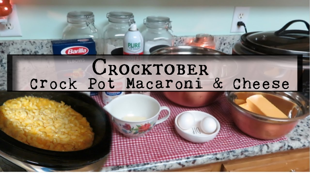 Crocktober! Рецепт макарон с сыром в горшочке!