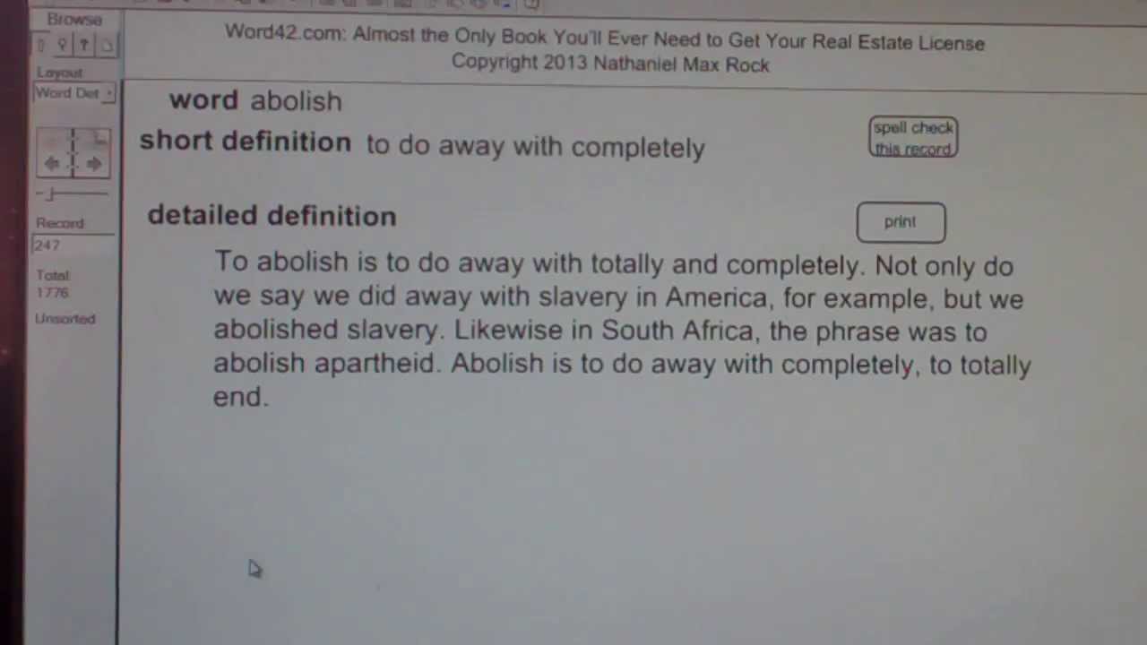 abolish Real Estate License Exam Study Guide AgentExamPass.com