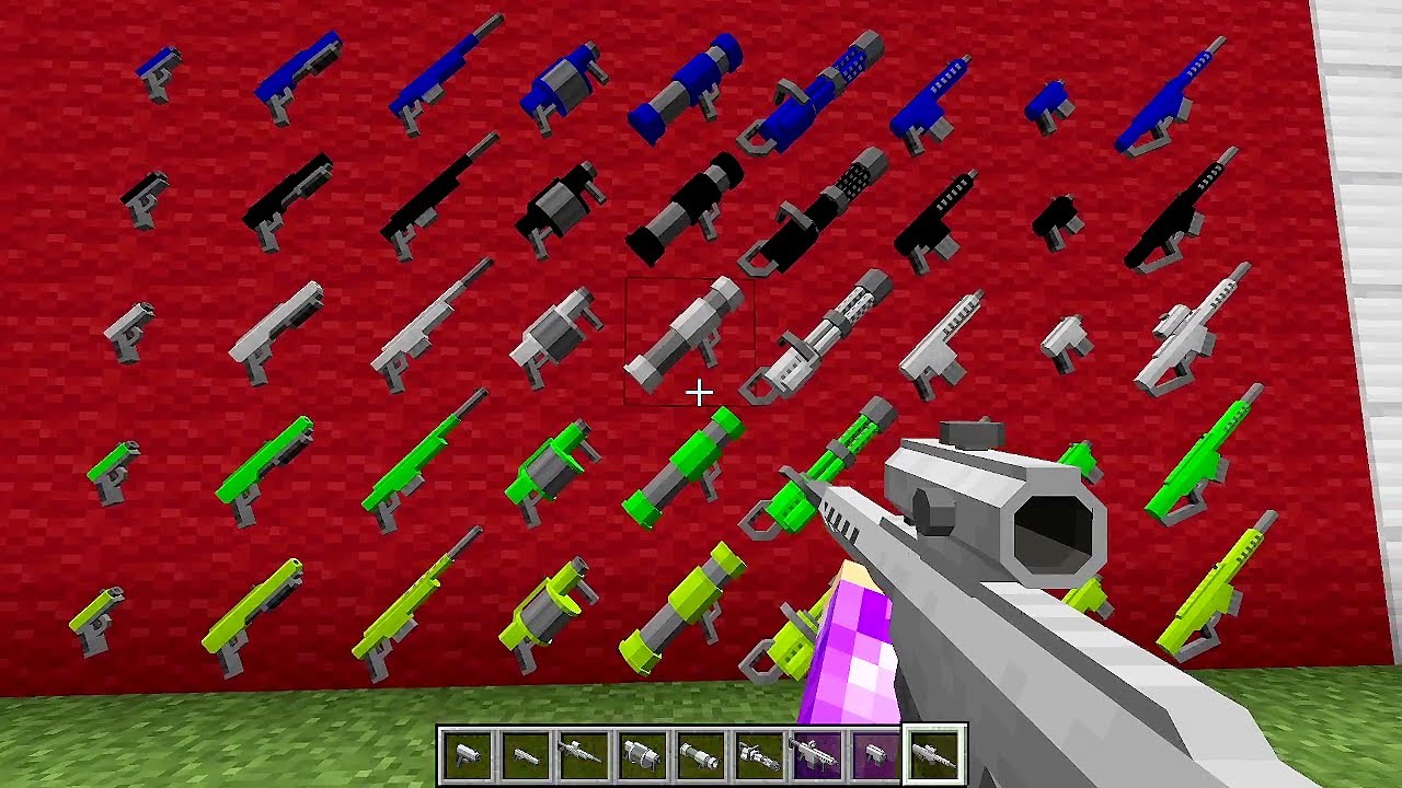 Minecraft: MrCrayfish's Gun Mod (9+ Guns) Amazing Weapons