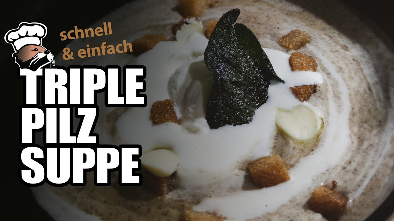 Die cremigste Pilzsuppe! Kurz, einfach, mega lecker!
