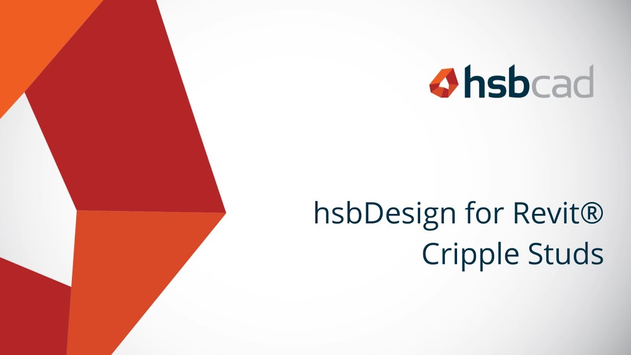 Cripple studs - hsbDesign26 for Revit®