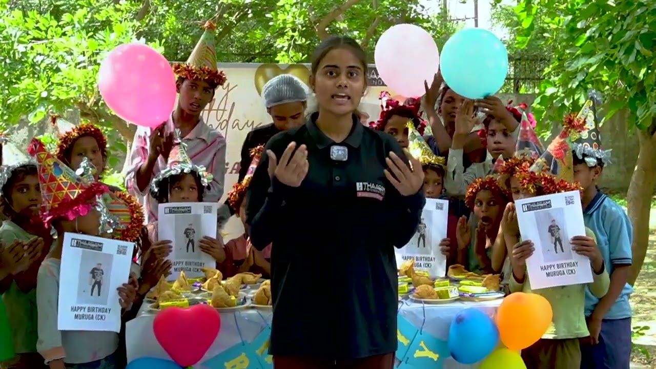 Celebrate Your Birthday by Feeding Poor Kids &mdash; Donate to Thaagam Foundation and Spread Real Joy.
