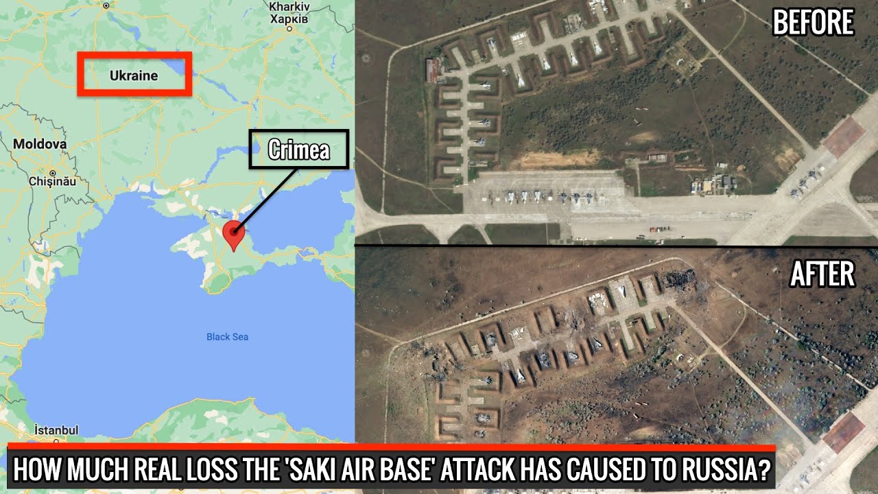 Saky Air Base attack incurs huge loss ! #RussiaUkraineWar