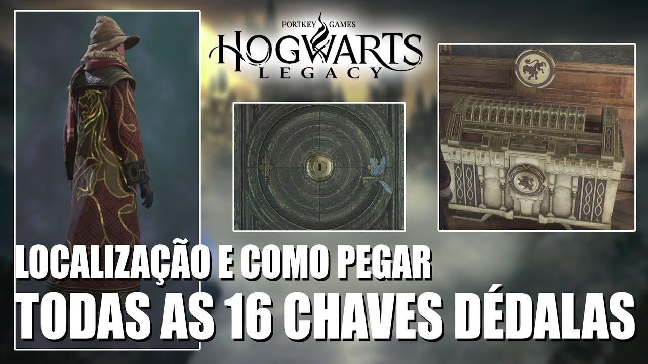 HOGWARTS LEGACY - LOCALIZAÇÃO DE TODAS AS 16 CHAVES DÉDALAS (BAÚ DA CASA)