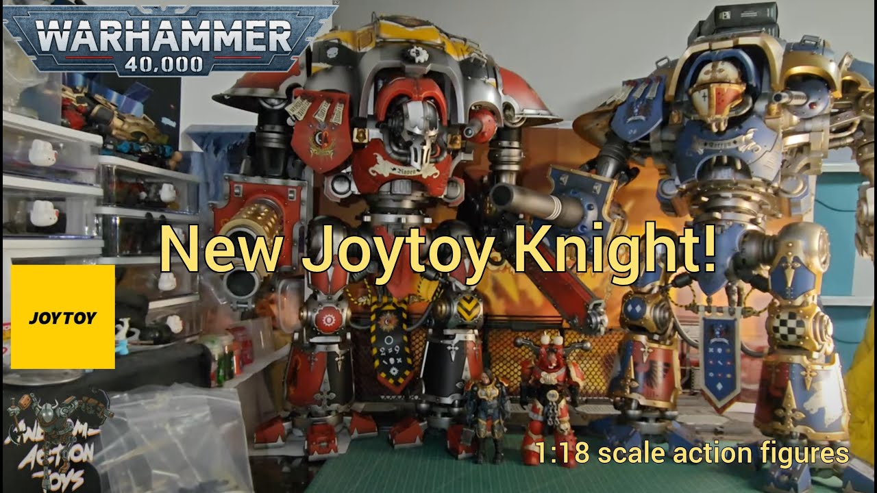 Фигурка рыцаря из Warhammer 40k House Raven в масштабе 1:18. Большая и красивая!