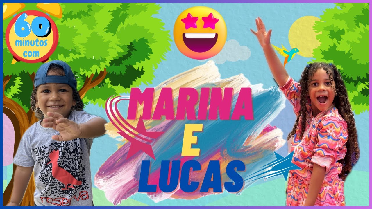 1 HORA DE HISTÓRIAS DIVERTIDAS COM MARINA E LUCAS!!! Mega compilado.