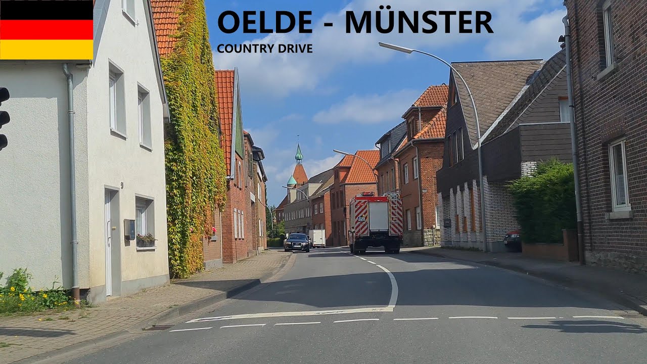 4K Driving From Oelde to Münster NRW Germany 4K