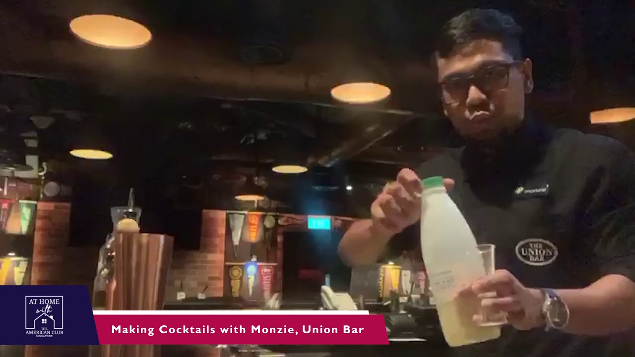 The American Club (Union Bar) - Making Cocktails with Monzie