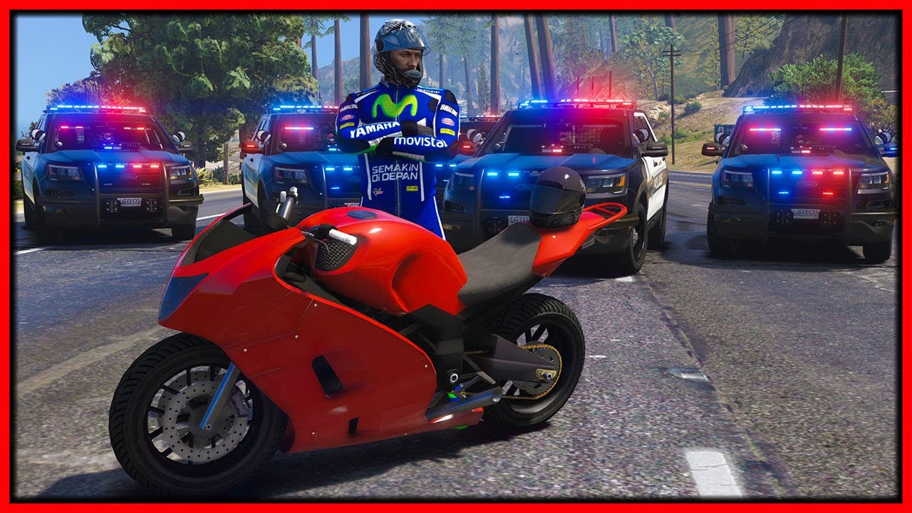 Ролевая игра GTA 5 — троллинг полицейских в мире САМЫЙ БЫСТРЫЙ мотоцикл | RedlineRP