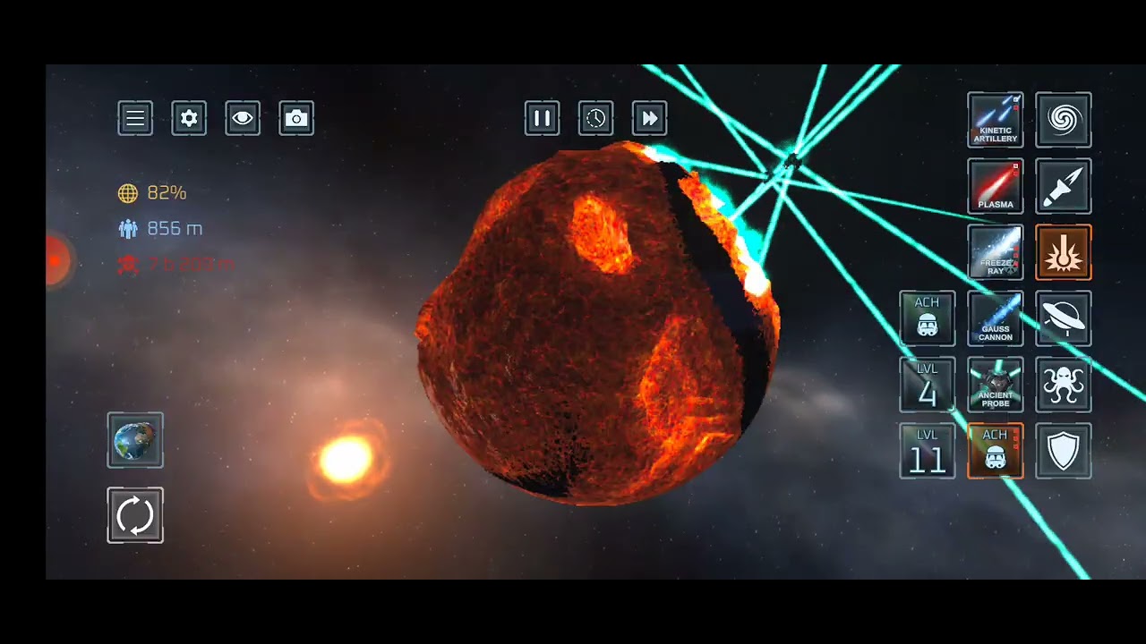 Играю в игру в Solar Smash