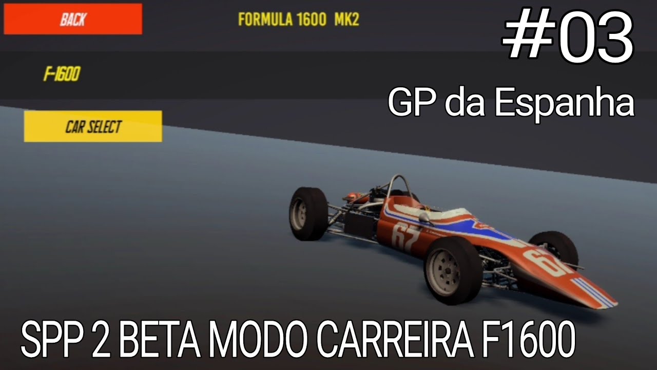 SPP2 BETA MODO CARREIRA F1600 #03 GP DA ESPANHA #f1 #games #racing