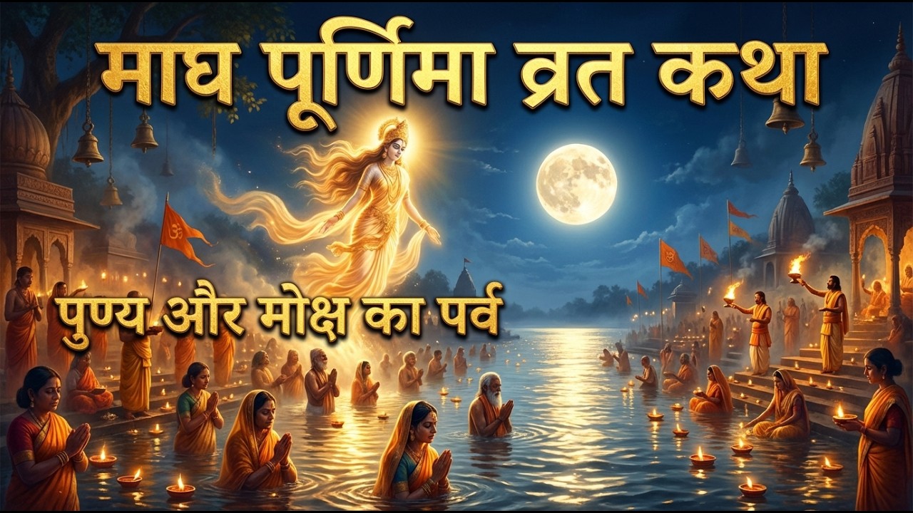 माघ पूर्णिमा व्रत कथा | Magh Purnima Vrat Katha | पुण्य, स्नान और मोक्ष की कथा#maaghmela #vratkatha