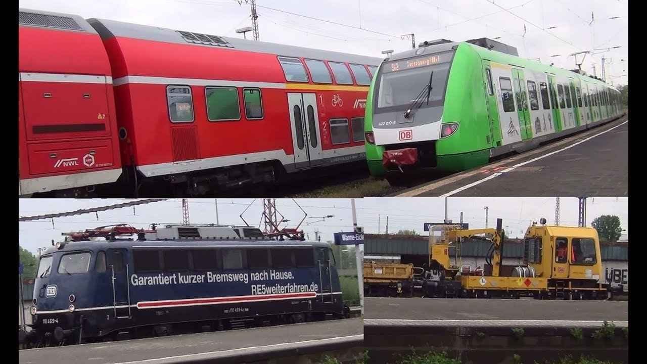 Zugverkehr Flixtrain Güterzug Regionalexpress | BR 143 Sonderzug | Bauzug IC | blaue Baureihe 110