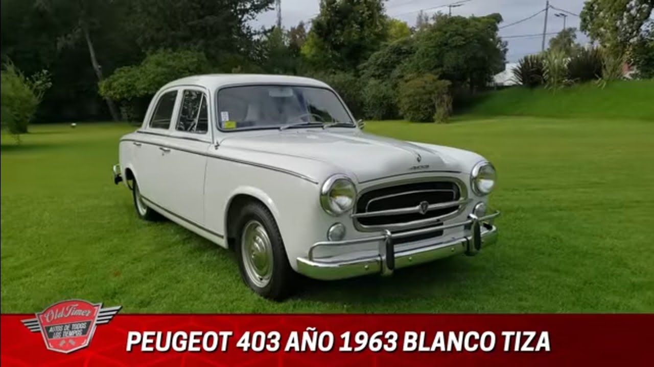 [C5N] Peugeot 403 Año 1963 Blanco Tiza - Oldtimer - Autos de todos los tiempos