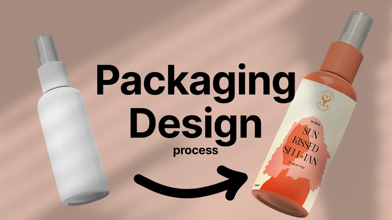 Product packaging design process | Fake tan brand Ep.2