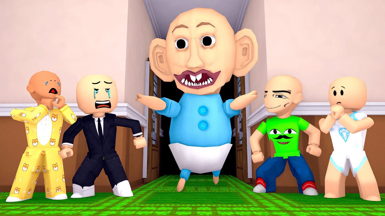 ROBLOX SCARY DOLL CURSE OBBY PART 3 /w BOBBY, JJ, PABLO, AND BOSS BABY | Roblox Funny Moments