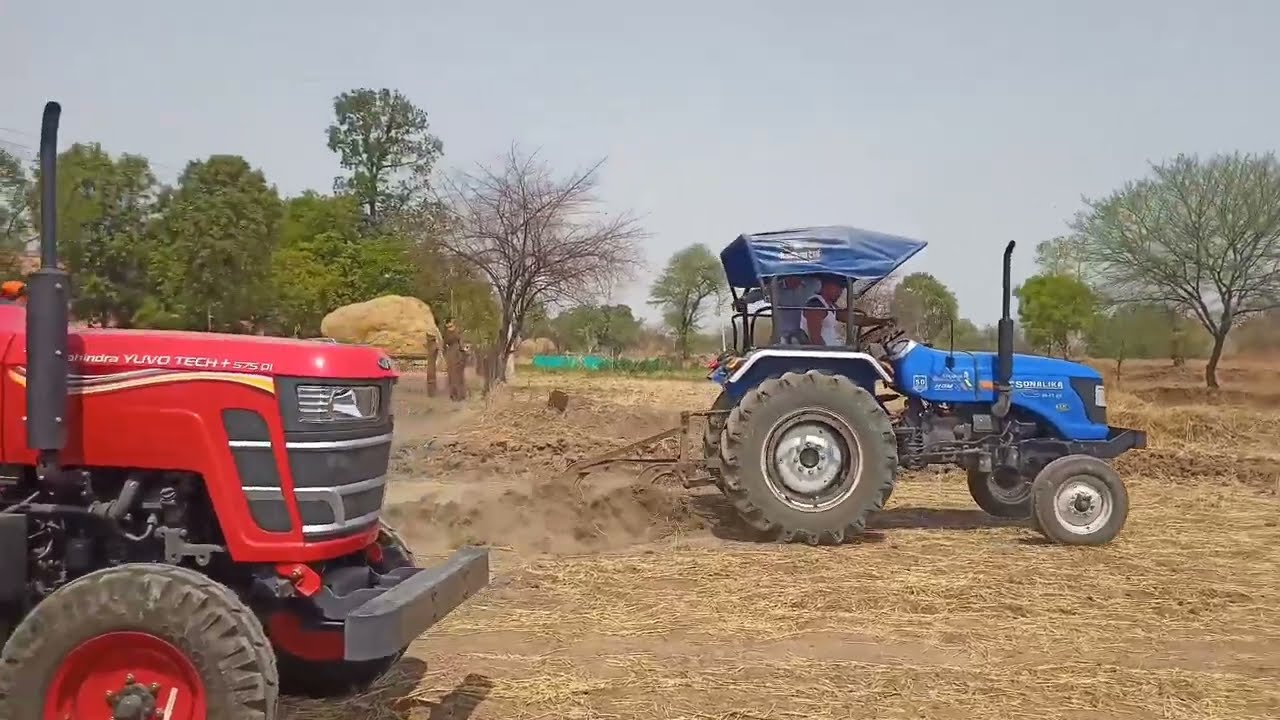 sonalika di-47rx vs Mahindra yuvo tech +575di demo ke liye aaya tha Mahindra Wale video full dekhe🙏