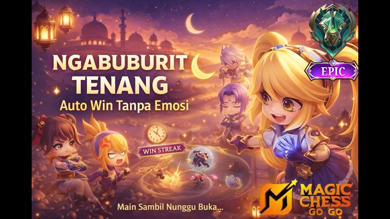 Magic Chess Go Go - Ngabuburit Tenang, Rank Tetap Naik 🌙 #magicchess #magicchessgogo #autochess