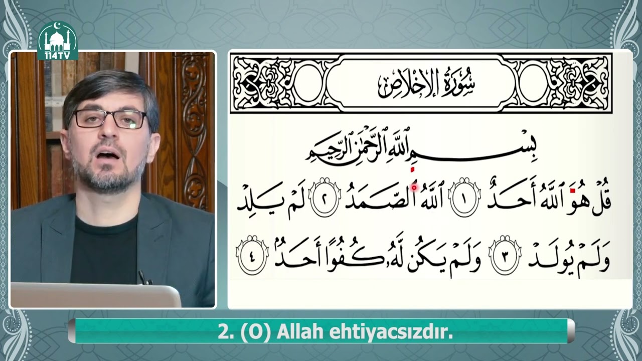 ixlas surəsinin təcvidlə izahı.İlkin Həsənzadə