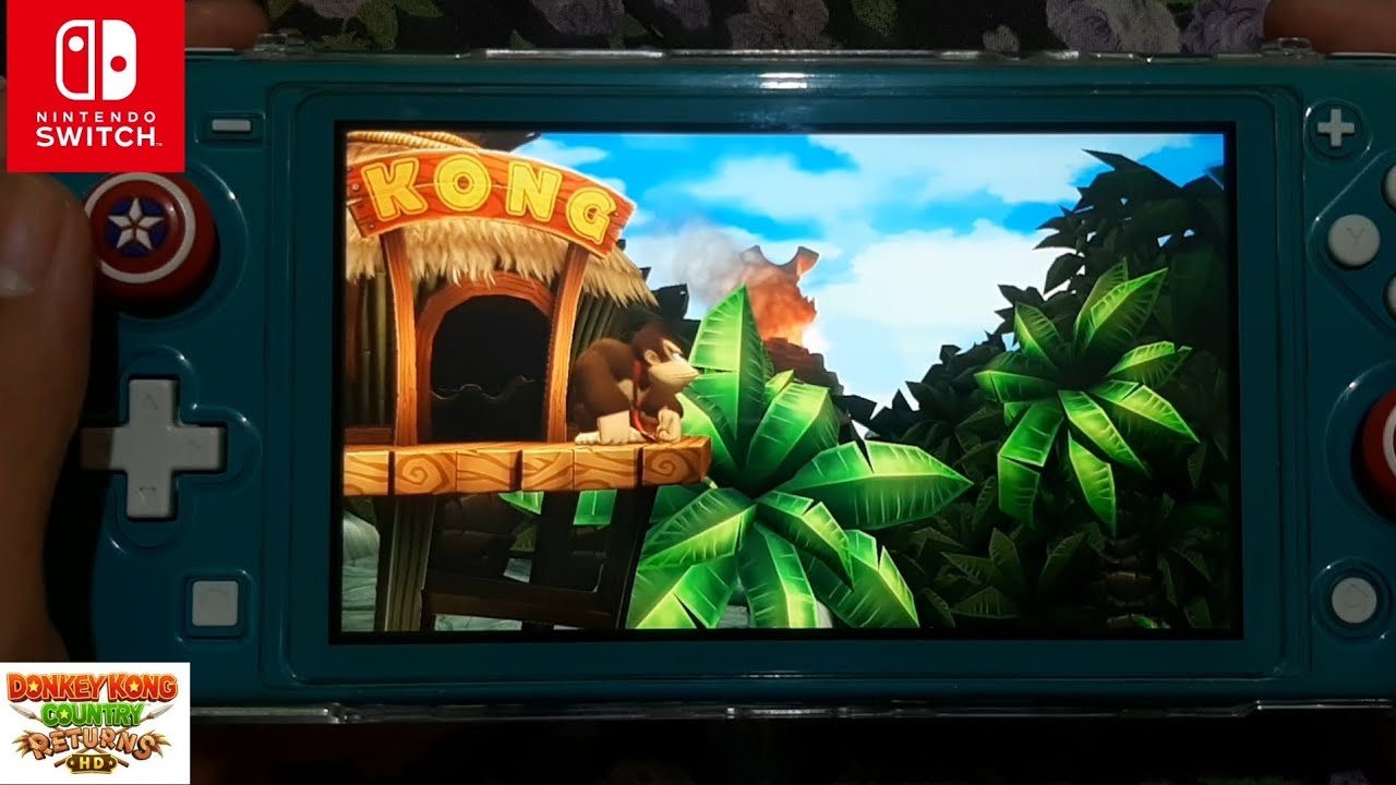 Donkey Kong Country Returns HD Nitendo Switch Lite Gameplay