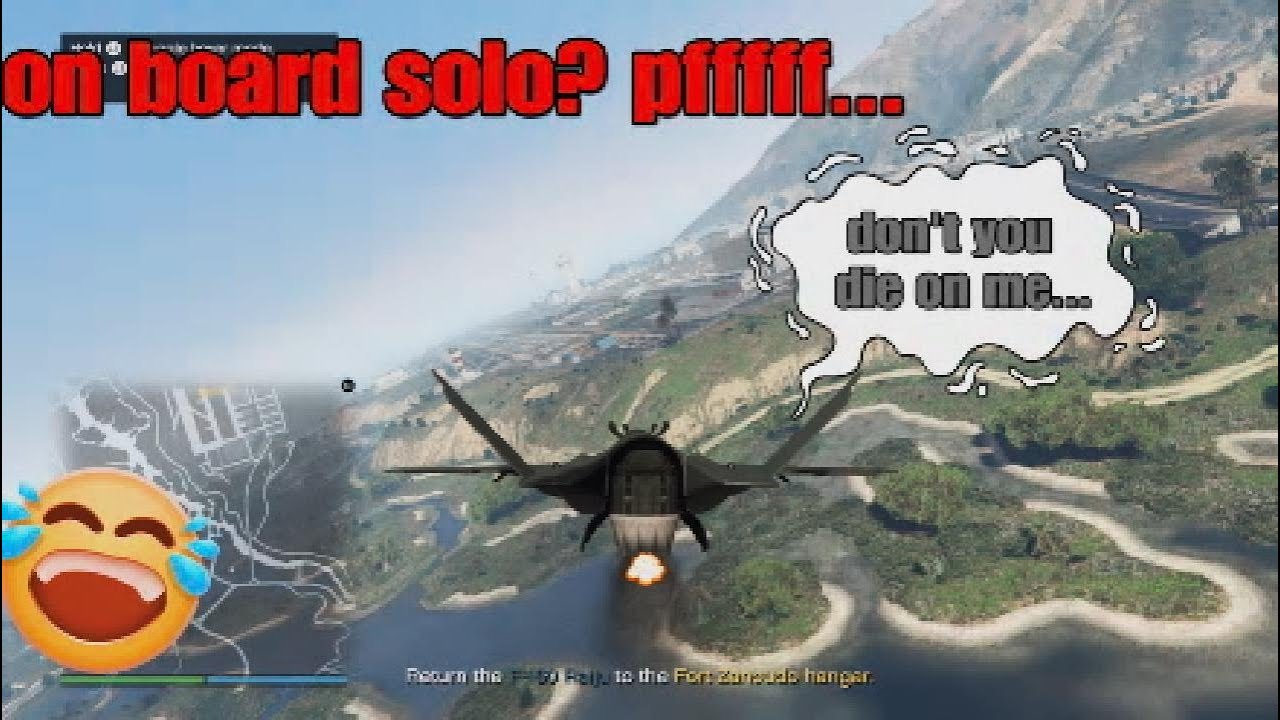 GTA online mercenaries: on board $olo,hard mode🤣🤣🤣