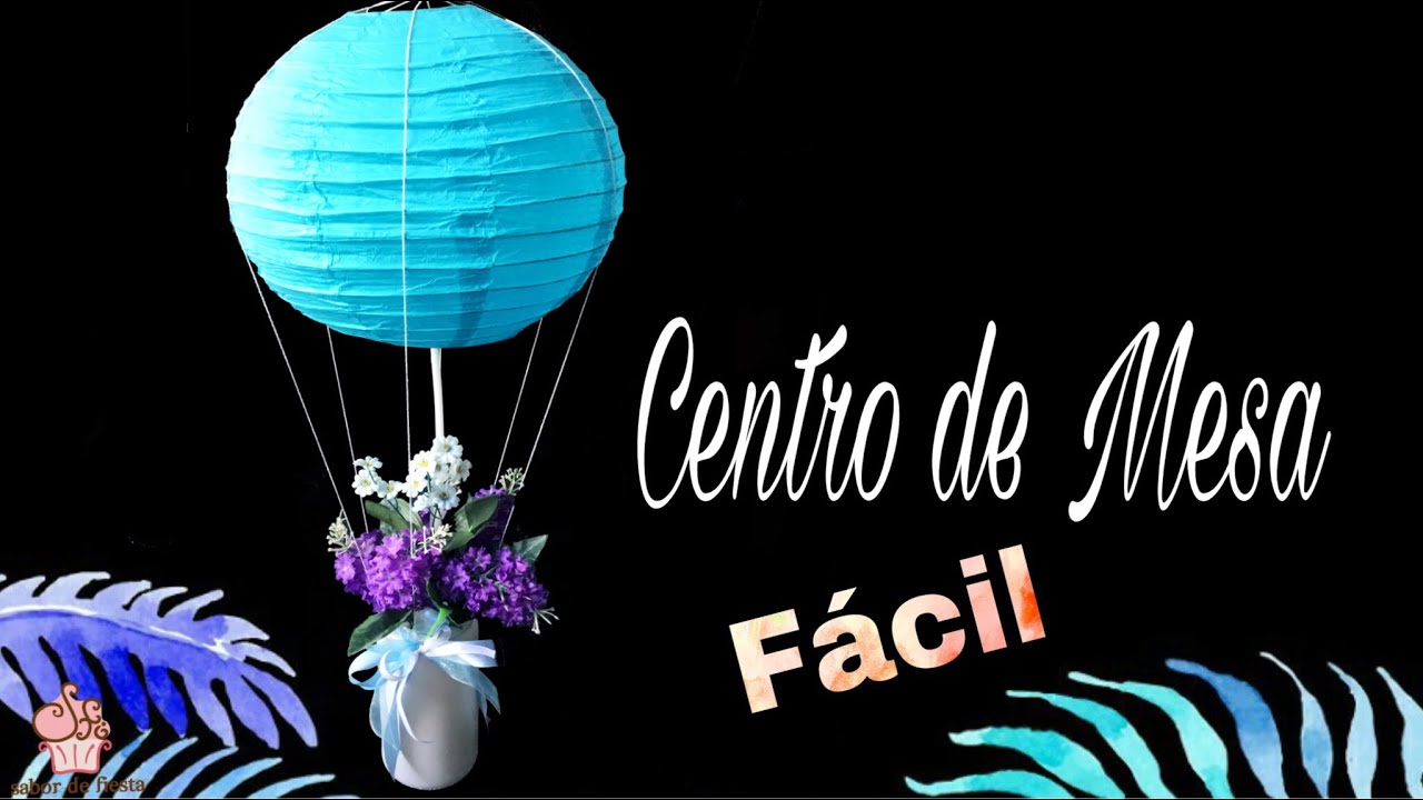 CENTRO DE MESA para BAUTIZO de NIÑA SENCILLO🎈Sabor de Fiesta